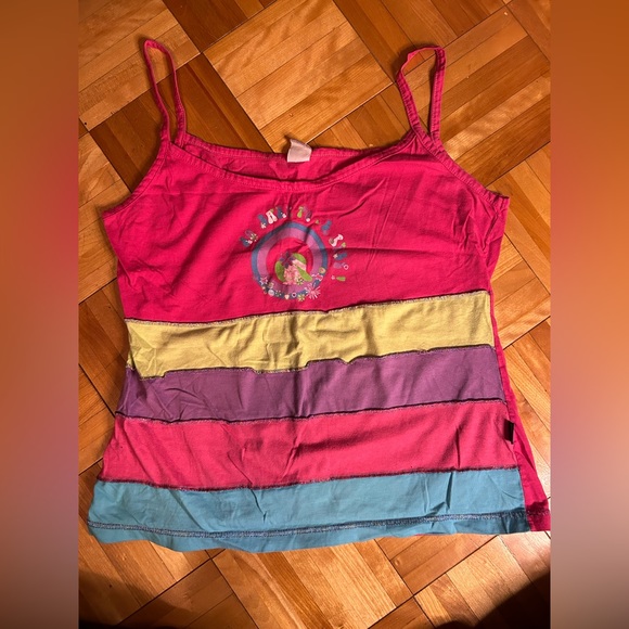 Y2K pyjama camisole very colourful top | size L - Picture 1 of 8